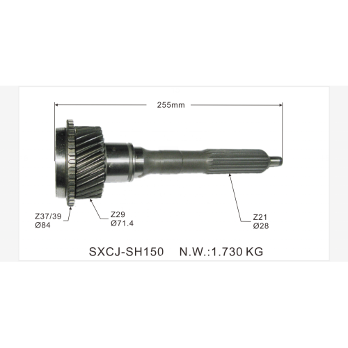 Transmission gearbox gear counter shaft for Japanese car